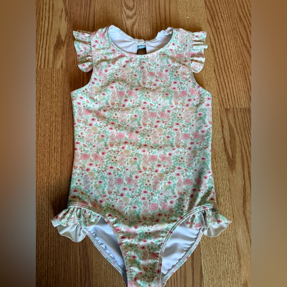 Floral Kids Swim One Piece